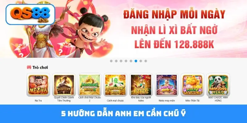5 hướng dẫn anh em cần chú ý